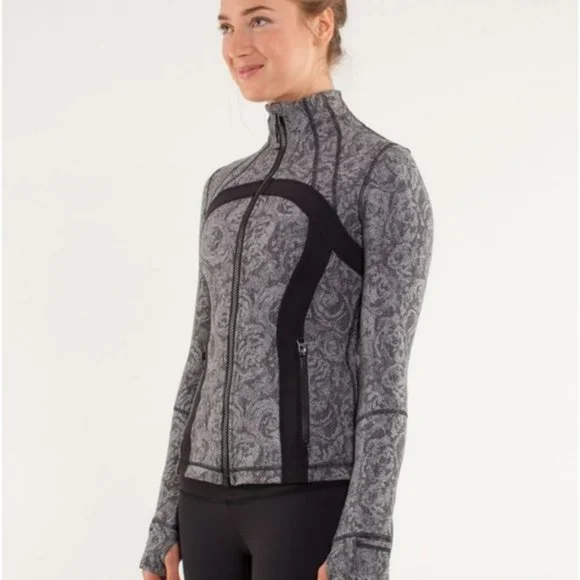 Lululemon Define Jacket *Brushed Rose Herringbone Black / Black - Picture 3 of 14